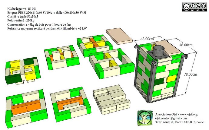 Jcube Légé en briques réfractaires